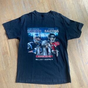 Vintage England Patriots vs. Atlanta Falcons Super Bowl 2017 Shirt (Large)